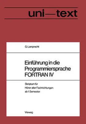 Günther |  Einführung in die Programmiersprache FORTRAN IV | eBook | Sack Fachmedien