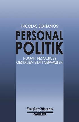 Personal Politik | Buch | 978-3-322-89999-6 | sack.de