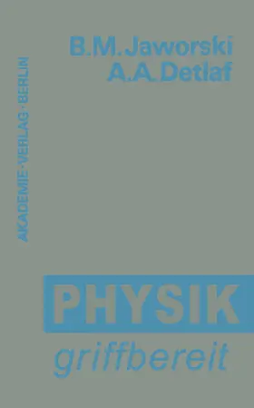 Jaworski / Cap / Detlaf |  Physik griffbereit | Buch |  Sack Fachmedien