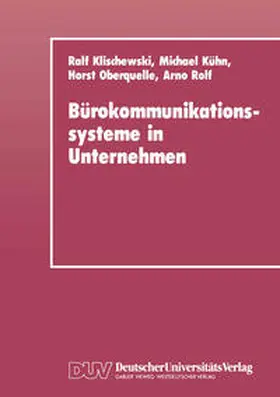 Klischewski | Bürokommunikationssysteme in Unternehmen | E-Book | www.sack.de