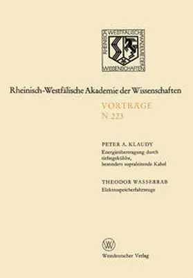 Klaudy | Energieübertragung durch tiefstgekühlte, besonders supraleitende Kabel. Elektrospeicherfahrzeuge | E-Book | www.sack.de