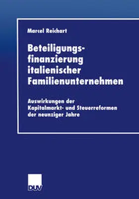Reichart | Beteiligungsfinanzierung italienischer Familienunternehmen | E-Book | www.sack.de