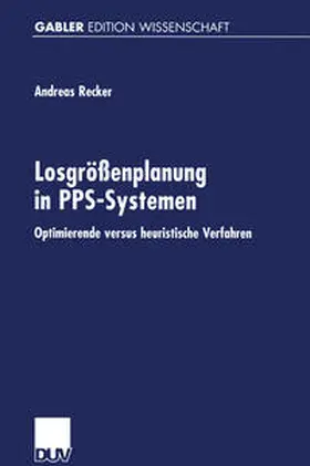 Recker | Losgrößenplanung in PPS-Systemen | E-Book | www.sack.de