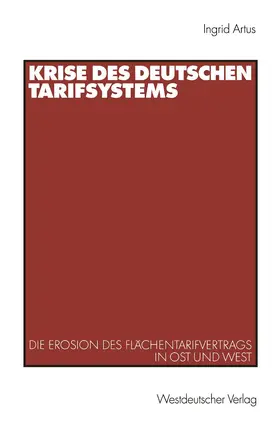 Artus |  Krise des deutschen Tarifsystems | Buch |  Sack Fachmedien