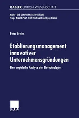 Etablierungsmanagement innovativer Unternehmensgründungen | E-Book | www.sack.de