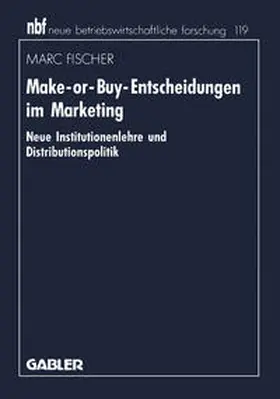 Make-or-Buy-Entscheidungen im Marketing | E-Book | www.sack.de