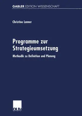 Lanner | Programme zur Strategieumsetzung | E-Book | sack.de