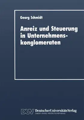 Schmidt |  Anreiz und Steuerung in Unternehmenskonglomeraten | eBook | Sack Fachmedien