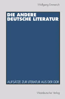 Emmerich |  Die andere deutsche Literatur | eBook | Sack Fachmedien