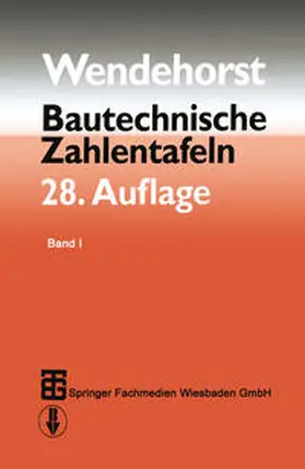 Wendehorst / Wetzell |  Bautechnische Zahlentafeln | eBook | Sack Fachmedien