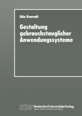  Gestaltung gebrauchstauglicher Anwendungssysteme | eBook | Sack Fachmedien