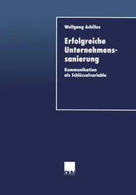 Achilles | Erfolgreiche Unternehmenssanierung | E-Book | www.sack.de