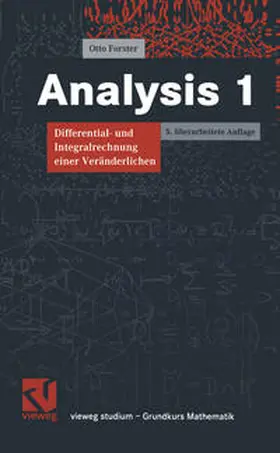 Forster |  Analysis 1 | eBook | Sack Fachmedien