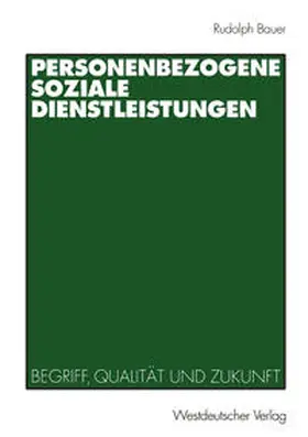 Bauer |  Personenbezogene Soziale Dienstleistungen | eBook | Sack Fachmedien