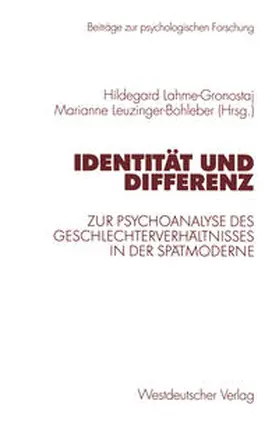 Lahme-Gronostaj / Leuzinger-Bohleber | Identität und Differenz | E-Book | www.sack.de
