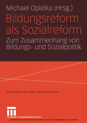 Opielka |  Bildungsreform als Sozialreform | eBook | Sack Fachmedien