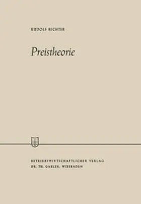 Richter | Preistheorie | E-Book | sack.de