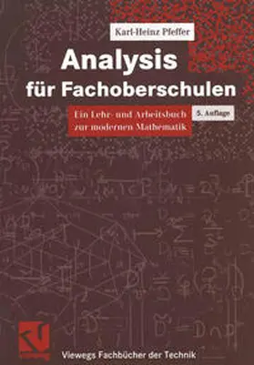 Pfeffer |  Analysis für Fachoberschulen | eBook | Sack Fachmedien
