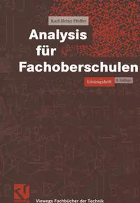 Pfeffer |  Analysis für Fachoberschulen | eBook | Sack Fachmedien