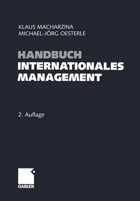 Oesterle / Macharzina |  Handbuch Internationales Management | Buch |  Sack Fachmedien