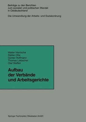 Aufbau der Verbände und Arbeitsgerichte | Buch | 978-3-322-92296-0 | sack.de