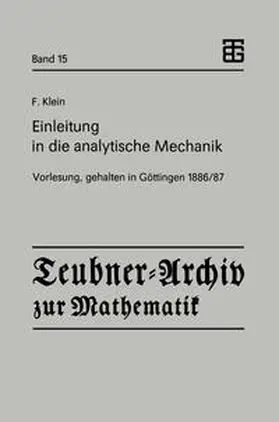 Klein / Geisler / Dietzel |  Einleitung in die analytische Mechanik | eBook | Sack Fachmedien