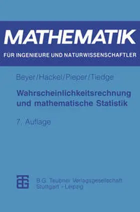 Beyer / Hackel / Pieper |  Wahrscheinlichkeitsrechnung und mathematische Statistik | eBook | Sack Fachmedien