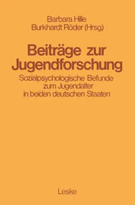 Hille / Roeder |  Beiträge zur Jugendforschung | eBook | Sack Fachmedien
