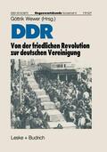 Wewer |  DDR ¿ Von der friedlichen Revolution zur deutschen Vereinigu | Buch |  Sack Fachmedien