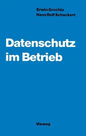 Schackert |  Datenschutz im Betrieb | Buch |  Sack Fachmedien