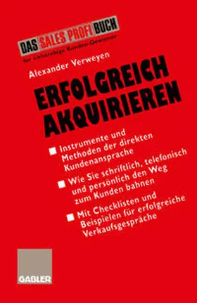 Verweyen |  Erfolgreich Akquirieren | eBook | Sack Fachmedien