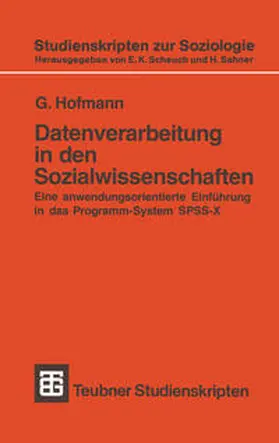 Datenverarbeitung in den Sozialwissenschaften | E-Book | www.sack.de