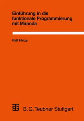 Hinze |  Einführung in die funktionale Programmierung mit Miranda | eBook | Sack Fachmedien