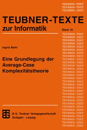  Eine Grundlegung der Average-Case Komplexitätstheorie | eBook | Sack Fachmedien