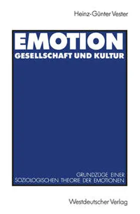 Vester | Emotion, Gesellschaft und Kultur | E-Book | www.sack.de