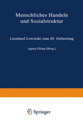 Elting | Menschliches Handeln und Sozialstruktur | E-Book | www.sack.de