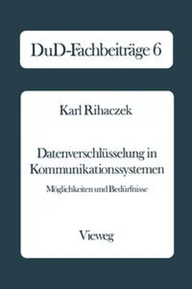 Datenverschlüsselung in Kommunikationssystemen | E-Book | www.sack.de