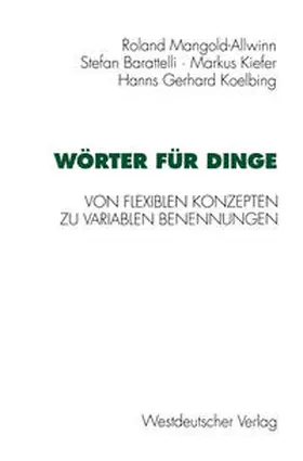 Koelbing / Mangold-Allwinn / Barattelli |  Wörter für Dinge | eBook | Sack Fachmedien