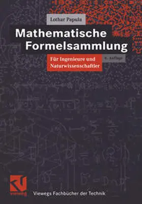 Papula |  Mathematische Formelsammlung für Ingenieure und Naturwissenschaftler | eBook | Sack Fachmedien