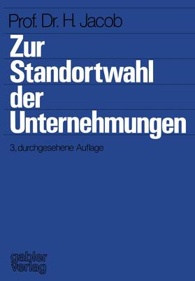 Zur Standortwahl der Unternehmungen | Buch | 978-3-322-94508-2 | sack.de
