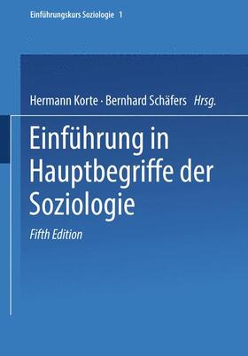 Korte |  Einführung in Hauptbegriffe der Soziologie | Buch |  Sack Fachmedien