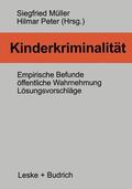 Müller |  Kinderkriminalität | Buch |  Sack Fachmedien