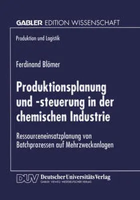  Produktionsplanung und -steuerung in der chemischen Industrie | eBook | Sack Fachmedien