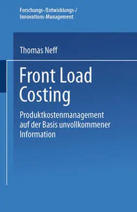 Neff |  Front Load Costing | eBook | Sack Fachmedien
