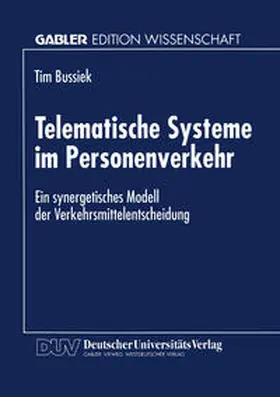  Telematische Systeme im Personenverkehr | eBook | Sack Fachmedien