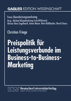  Preispolitik für Leistungsverbunde im Business-to-Business-Marketing | eBook | Sack Fachmedien