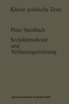 Steinbach |  Sozialdemokratie und Verfassungsverständnis | eBook | Sack Fachmedien