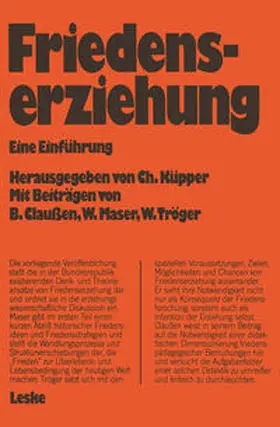 Küpper | Friedenserziehung | E-Book | www.sack.de