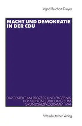 Reichart-Dreyer |  Macht und Demokratie in der CDU | eBook | Sack Fachmedien