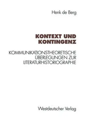 Berg |  Kontext und Kontingenz | eBook | Sack Fachmedien